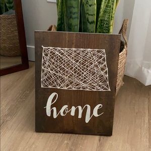 SOLD - North Dakota String art